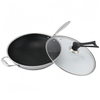 Hybrid TriPly Stainless Steel Nonstick Wok With Handle No Coating Nonstick Cookware Support ODM/OEM Non Toxic NO PFAS PFAS