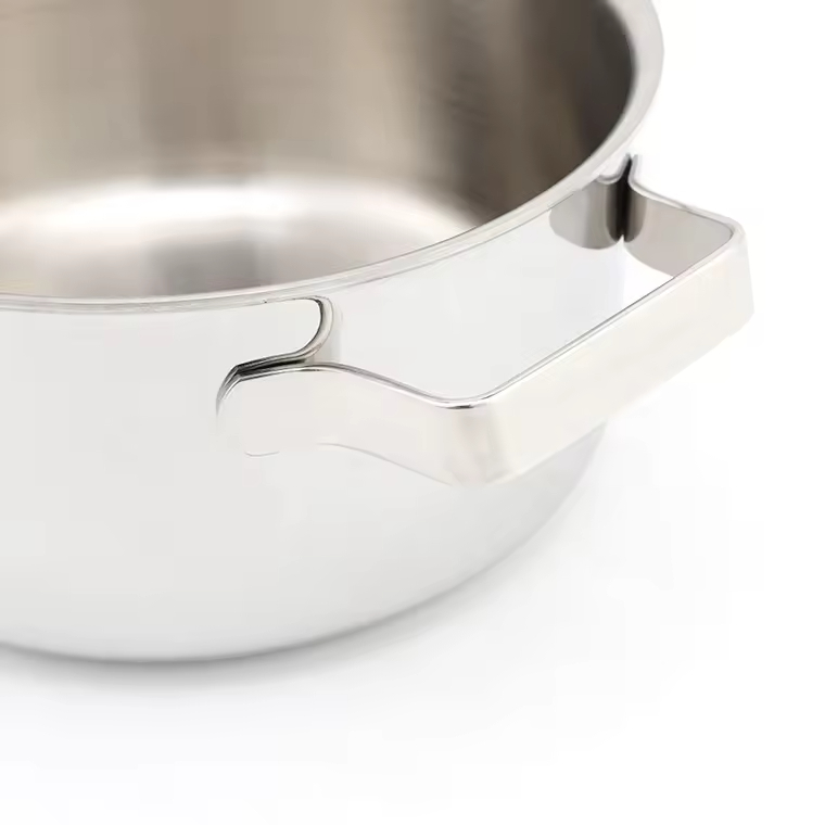 New Designer Korean Style 304 Triply Stainless Steel Kitchen Induction Stainless Steel Cookware Sets Cooking Pot Set