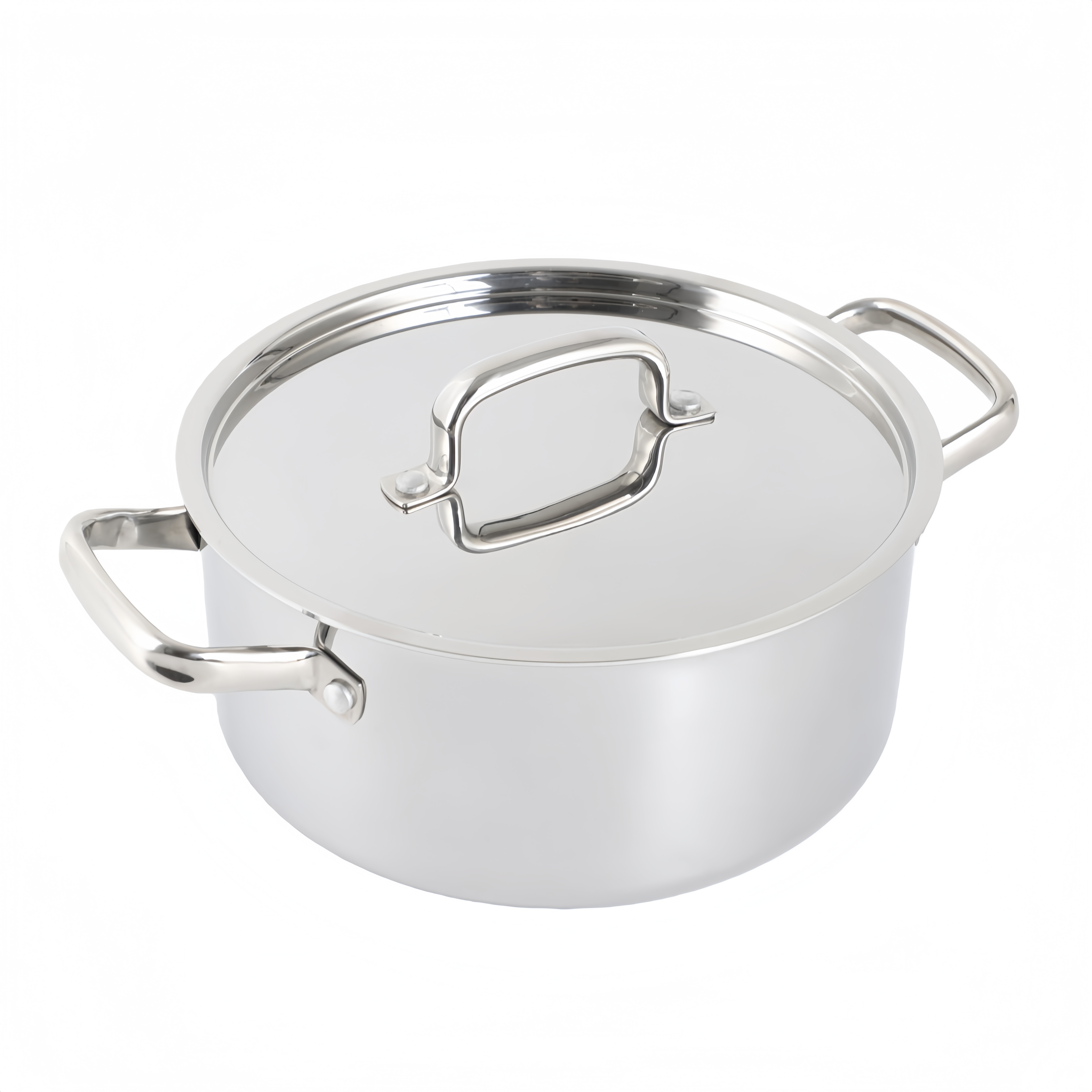 Best Seller German Kitchen Ware 8 Pieces Triply Stainless Steel Cookware Sets Stainless Steel Cooking Pots and Pans Sets