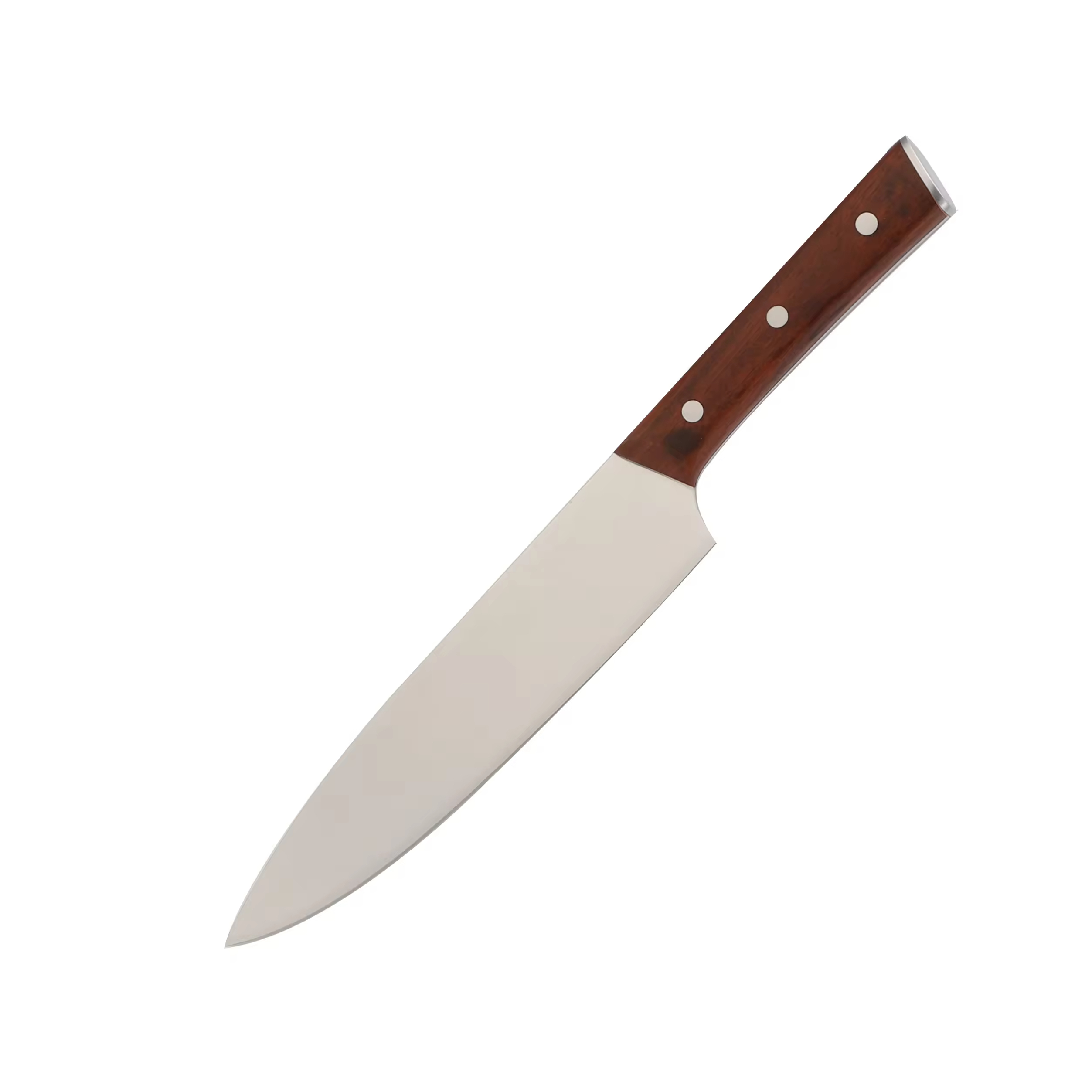 Wholesale 5 PCS Red Pakkawood Handle 8-Inch Santoku Bread Paring Cleaver Steak Chef Kitchen Knife 5cr15Mov Stainless Steel