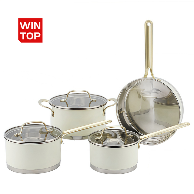 Wholesale Delicate Appearance Multi Function Thickening Base Cookware Stainless Steel Casserole Set Soup & Stock Pots With Lids