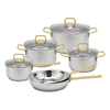 Wholesale Delicate Appearance Multi Function Thickening Base Cookware Stainless Steel Casserole Set Soup & Stock Pots With Lids