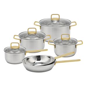 Wholesale Delicate Appearance Multi Function Thickening Base Cookware Stainless Steel Casserole Set Soup & Stock Pots With Lids