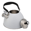 2.5L Color Painting White Kettle Whistling Tea Pot Stainless Steel Whistle Stove Top Kettle Black