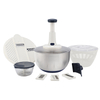 Factory Multifunction Large 5L Manual Fruits Vegetables Stainless Steel Salad Spinner