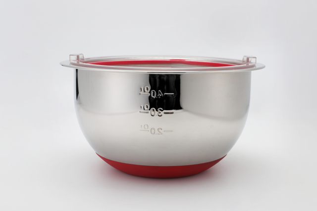 4pcs Stainless Steel Mixing Bowl Set With Measuring Scale Salad Bowl Set