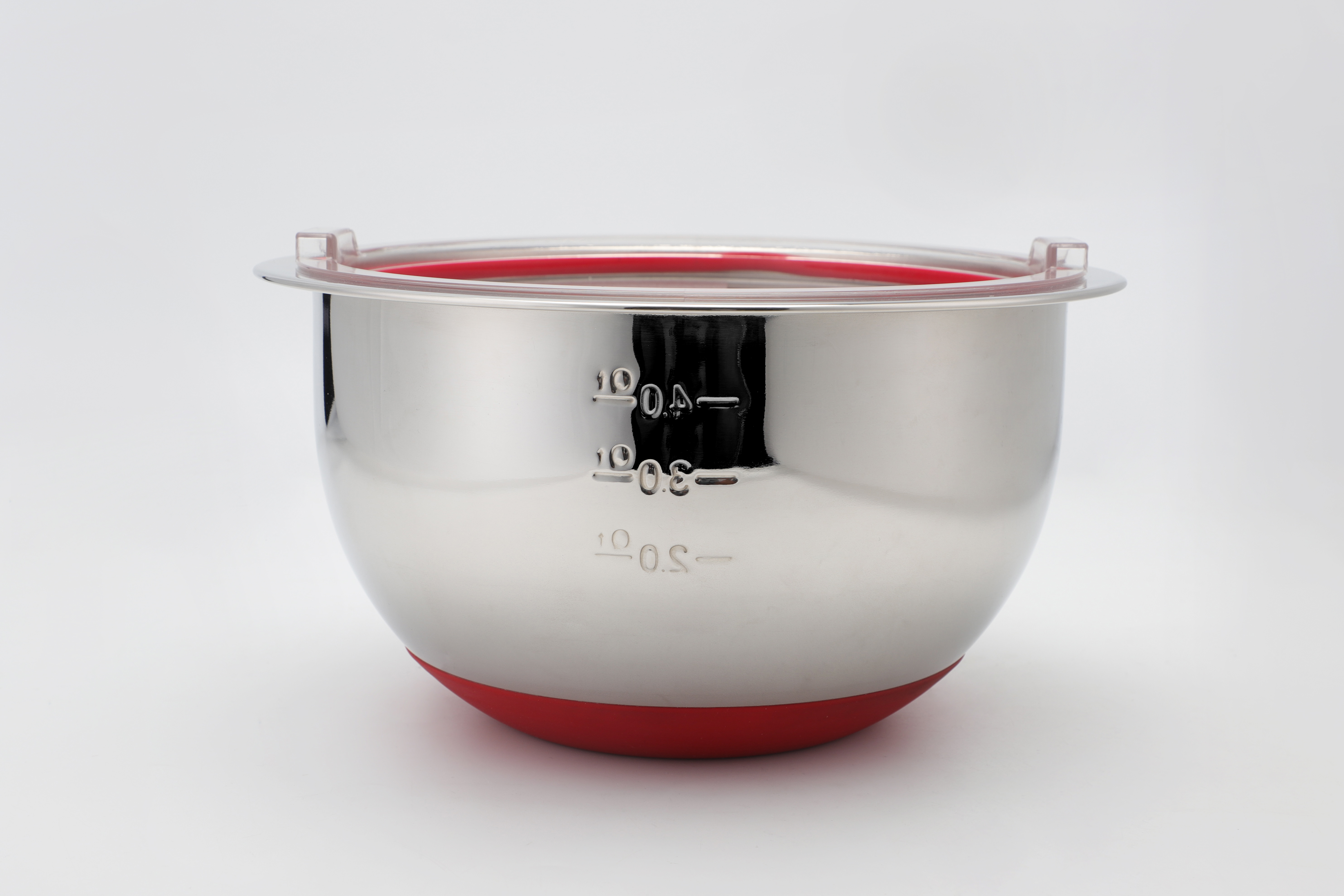 4pcs Stainless Steel Mixing Bowl Set With Measuring Scale Salad Bowl Set