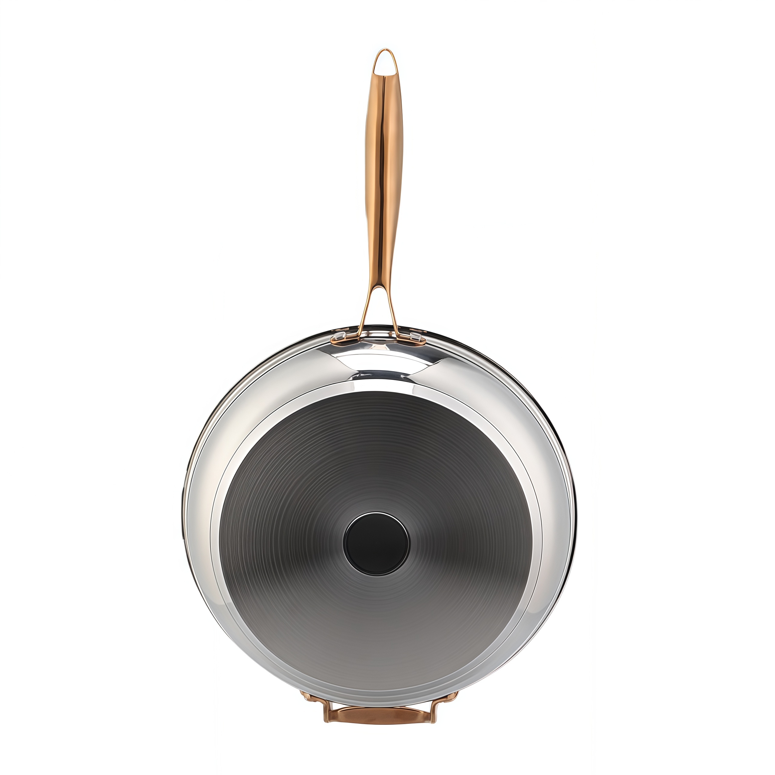 Hot Sale Wholesale Impact Bonded Bottom Stainless Steel Pan 20/24/26/28cm 8inch/10inch/12inch Non-Coating Cookware Frying Pan