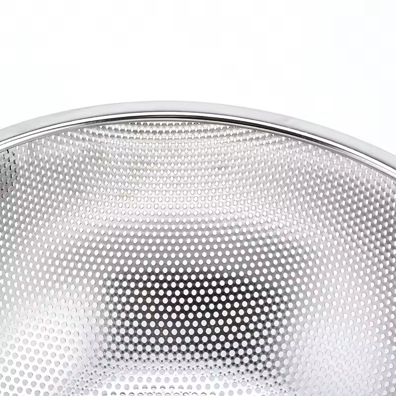 New Fruit Vegetable Kitchen Strainer Colanders Set Stainless Steel Drain Wash Storage Drain Basket