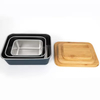 Food Container Bento Lunch Box 304 Stainless Steel Lunch Box with Bamboo Lid