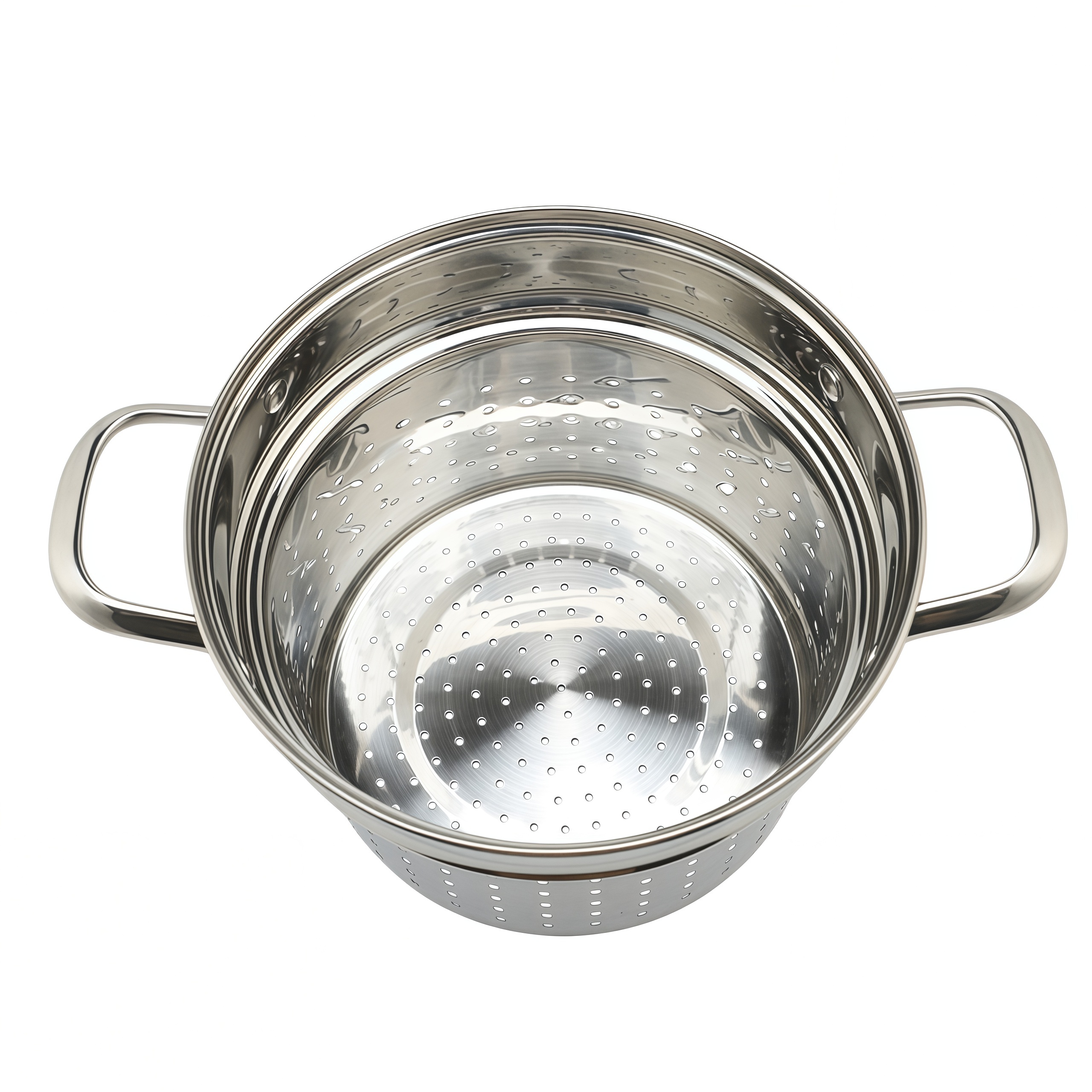 Factory Supply Kitchenware 8 Liter Stainless Steel Pasta Cooker 24cm Pasta Cooker Steamer Multi-Pot