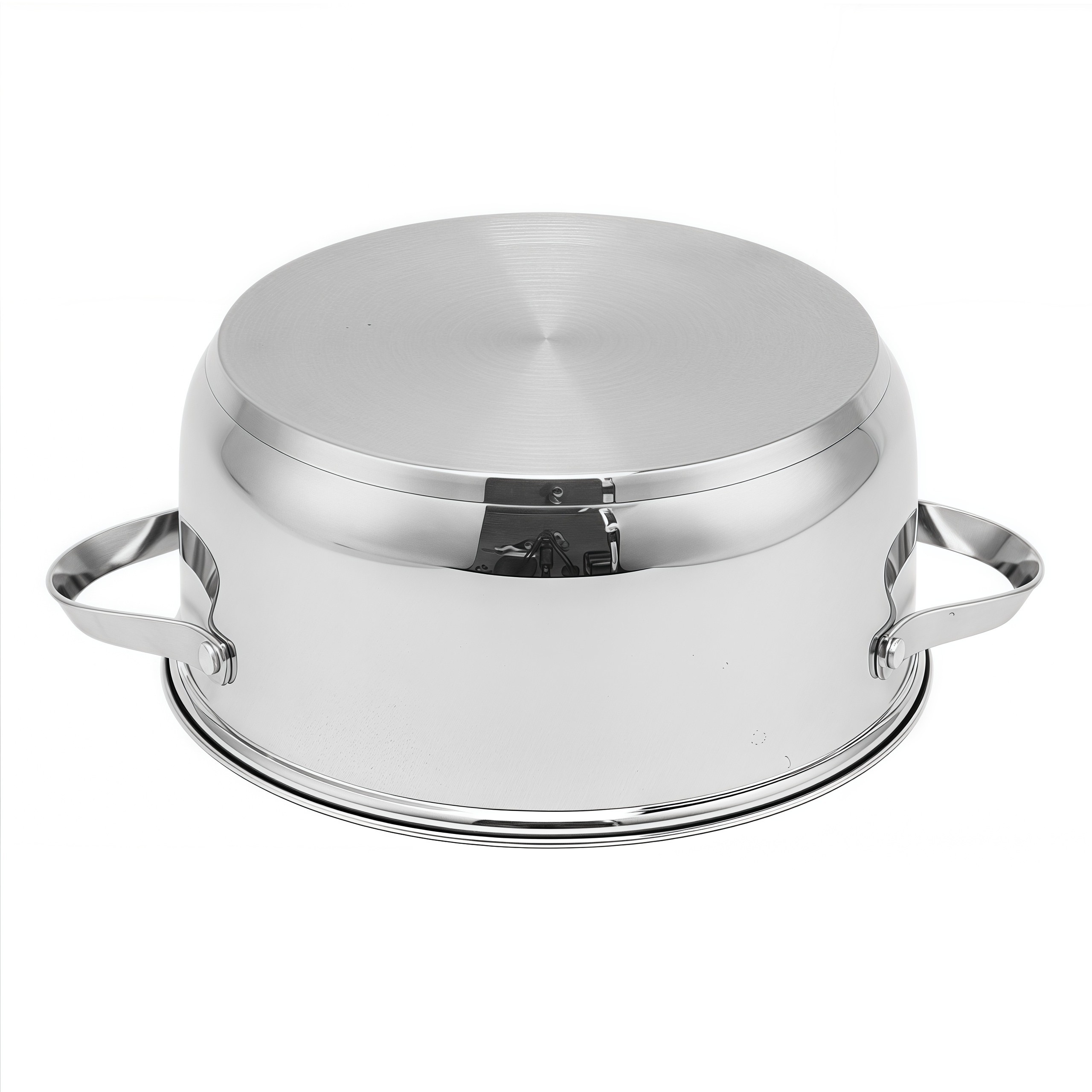 Factory Direct Sales Multi-purpose 2 Layers Steam Pot Stainless Steel Steam Cooker with Steamer Basket and Tempered Glass Lid