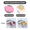 New Design 304 Stainless Steel Fresh-keeping Box Snap-on Refrigerator Storage Tin Box Heating Food Grade Microwave Sealed Box