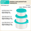 New Design 304 Stainless Steel Fresh-keeping Lunch Box Silicone Cover Leak-proof Heating Food Grade Microwave Sealed Box