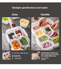 Factory Wholesale Fresh Food Storage Box Set with Compartments for Refrigerator Food Sealed Fresh Keeping Container with Timer