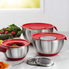 Factory Stainless Steel Mixing Bowl with Spout Salad Bowl Set Salad Spinner Set Mixing Bowl with Handle