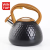 2.7L Custom Top Seller Stainless Steel Polished Whistling Tea Kettle New Design High Quality Food Grade Stove Top Tea Pot