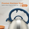 Factory Wholesale 1.5L Whistling Tea Kettle Tea Pot Customized Color Stainless Steel Hot Water Teapot for ALL Stovetop