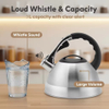 Factory Wholesale 2.7L Whistling Tea Kettle Pot Customized Color Stainless Steel Hot Water Teapot for ALL Stovetop
