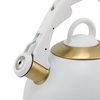 Factory Wholesale 3L Whistling Tea Kettle Tea Pot Customized Color Stainless Steel Hot Water for ALL Stovetop with Wood Handle