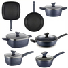 12 PCS 3D Diamond Series Customizable Ceramic Non Stick Pans and Pots Set Induction Cast Aluminum Ceramic Cookware Set