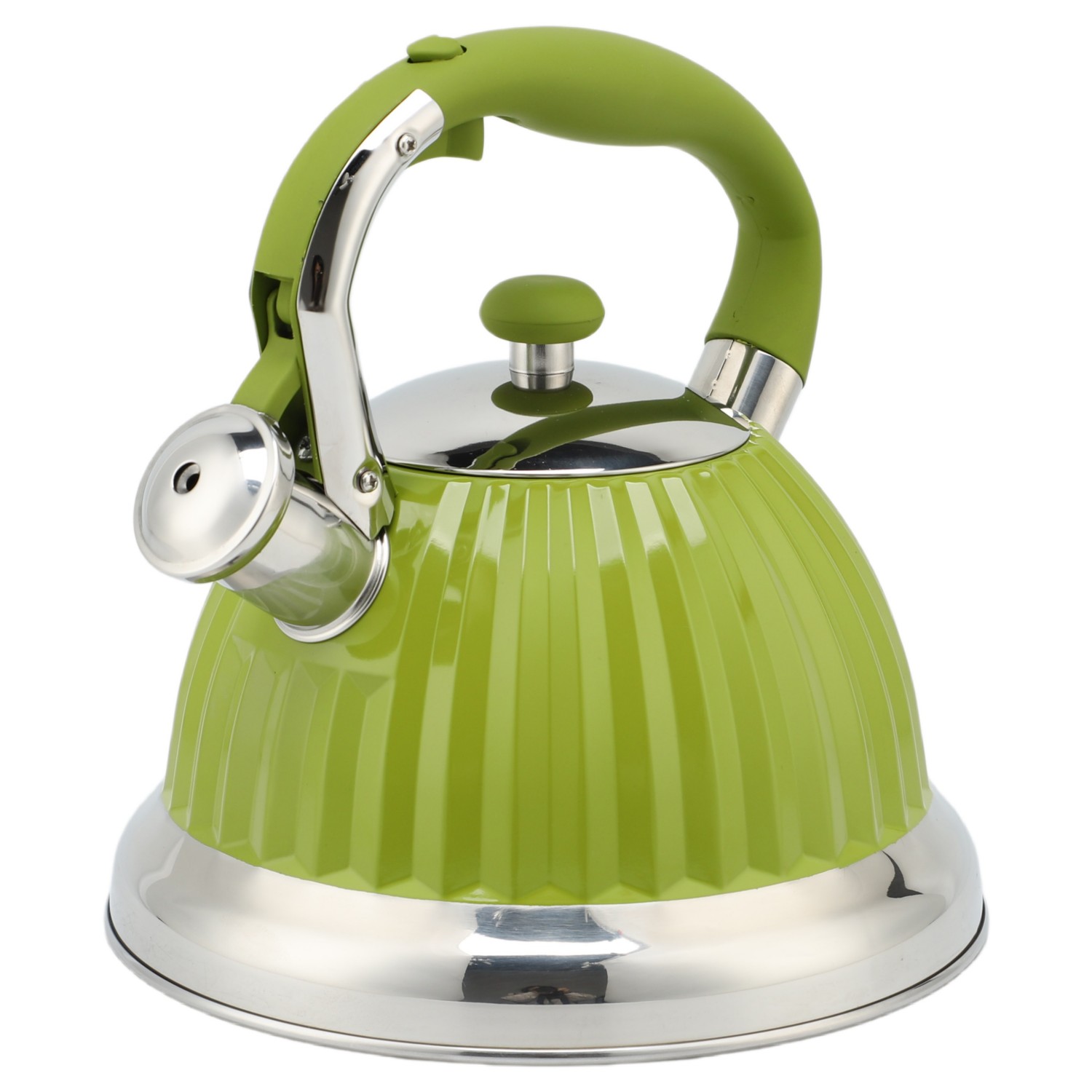 3.0L Stove Top Stainless Steel Tea Pot new Food Grade Polished Custom top seller Whistling Tea Kettle with induction bottom