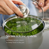 Hot Sale Cooking Pot Heavy Weight 5-ply Base Stainless Steel Casserole Soup Pot Stock Pots with Stainless Steel Handle