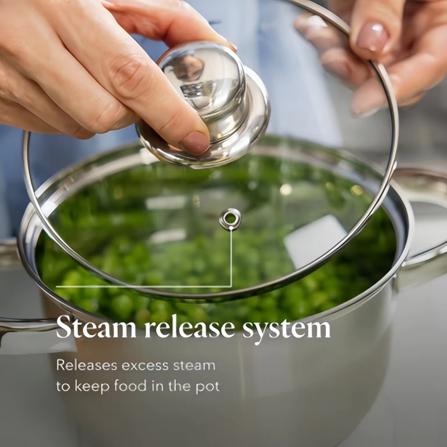 Hot Sale Cooking Pot Heavy Weight 5-ply Base Stainless Steel Casserole Soup Pot Stock Pots with Stainless Steel Handle