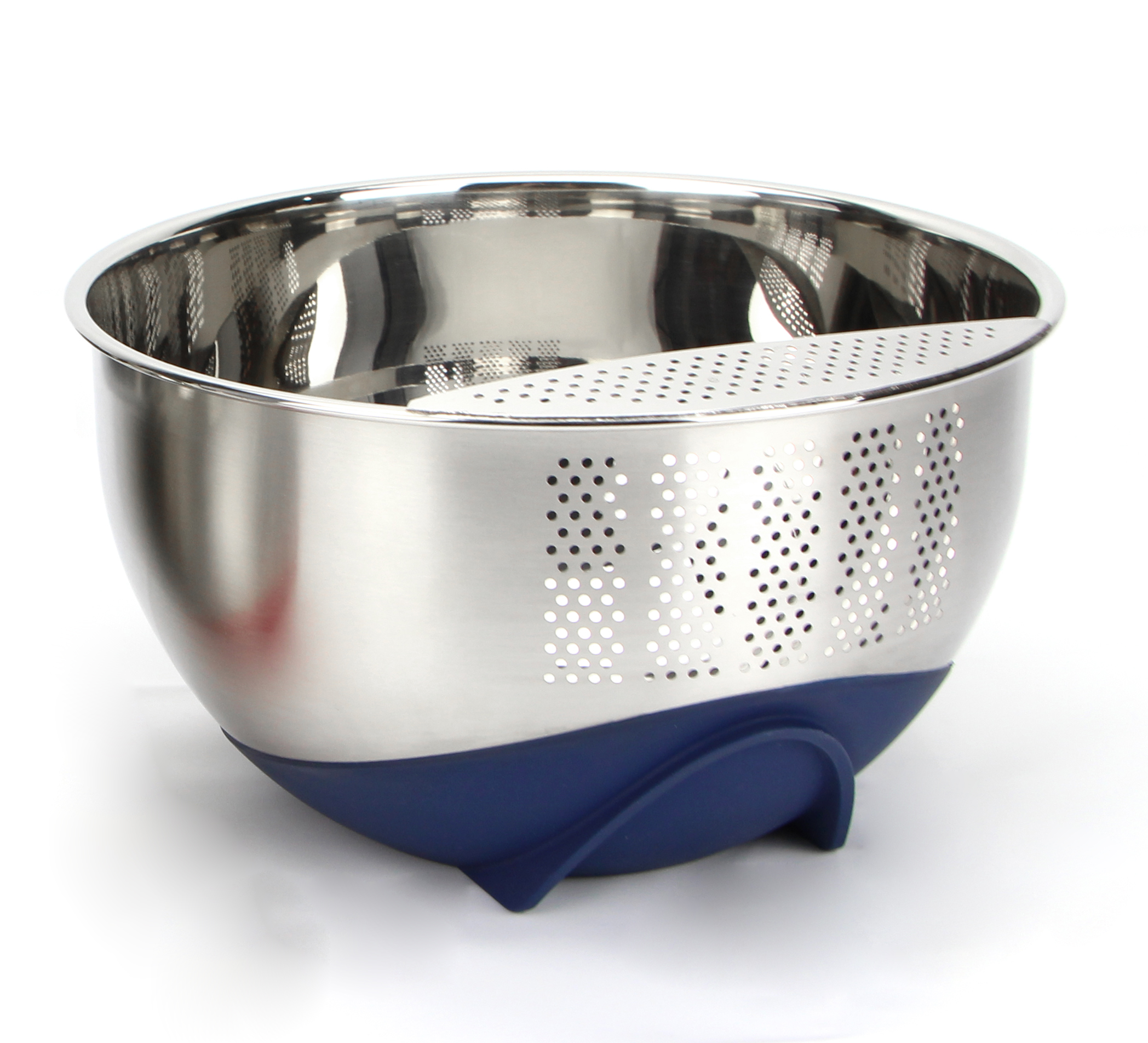 Multi-Function Vegetables Fruit Rice Strainer Stainless Steel Washing Bowl