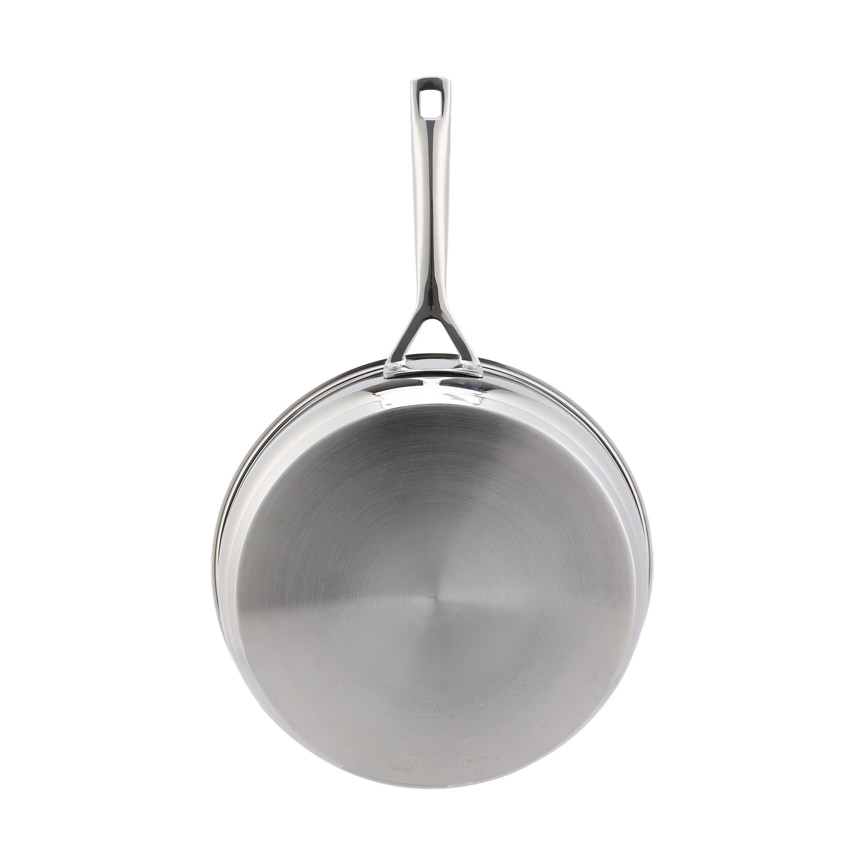 Hot Sale Wholesale Tri-ply Base Stainless Steel Pan 20/24/26/28cm 8inch/10inch/12inch Non-Coating Cookware Frying Pan