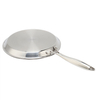 9/10/12 Inch Cookware Triply Hybrid Stainless Steel Griddle Pan Pizza Tray Pancake Pan Nonstick PFOA Free Ceramic Coating Frying Pan Skillets