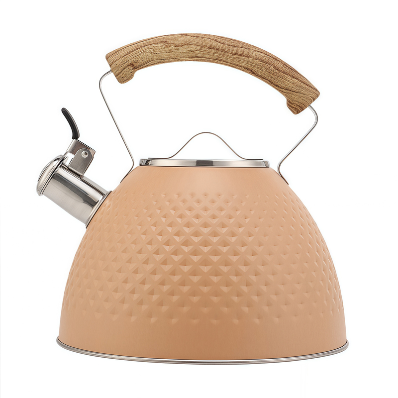 3L Hammer Pattern Stainless Steel Tea Kettle Modern Design Food Grade Water Kettle Pot for Home & Kitchen Use