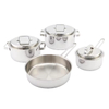 New Designer Korean Style 304 Triply Stainless Steel Kitchen Induction Stainless Steel Cookware Sets Cooking Pot Set