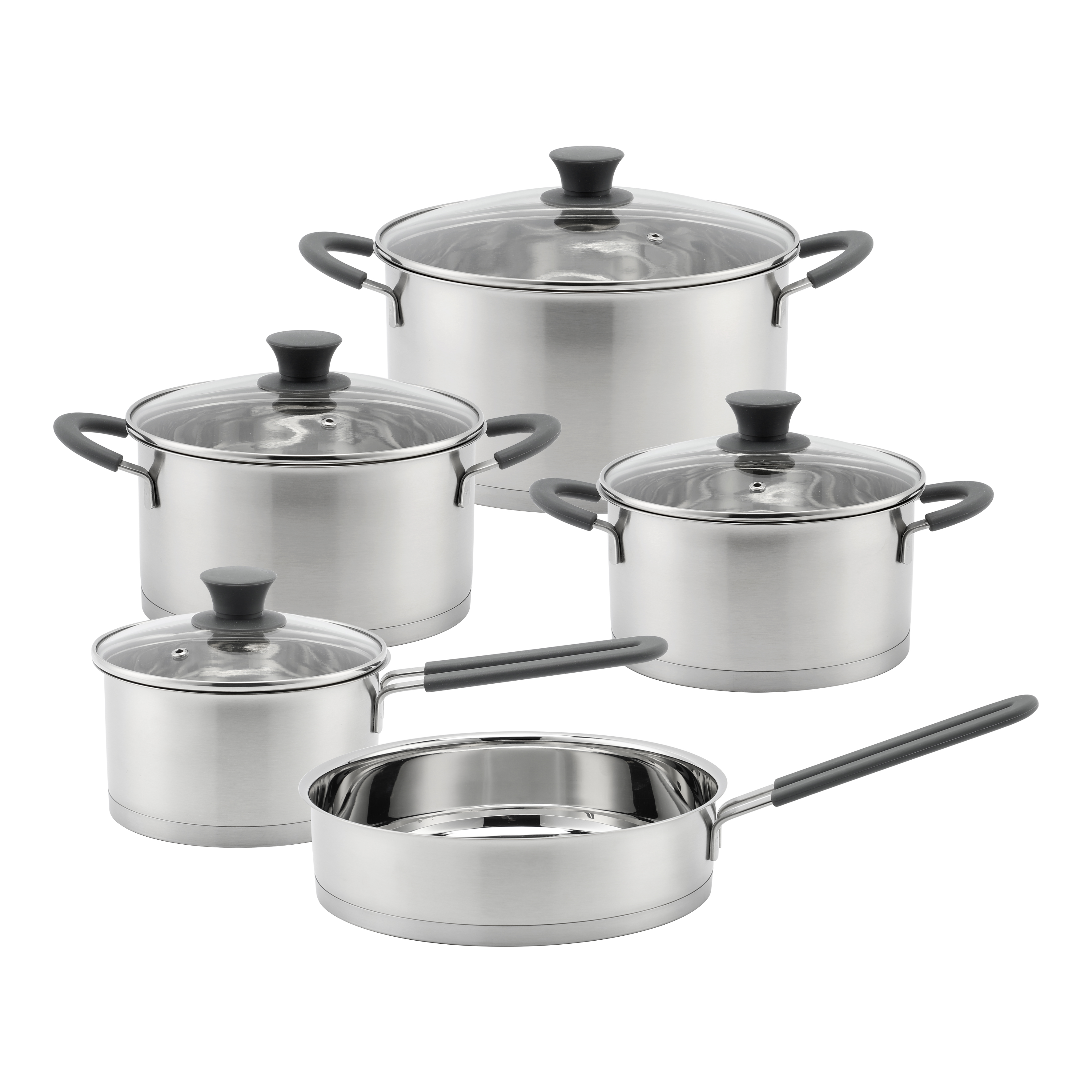Wholesale Delicate Appearance Multi Function Thickening Base Cookware Stainless Steel Casserole Set Soup & Stock Pots With Lids