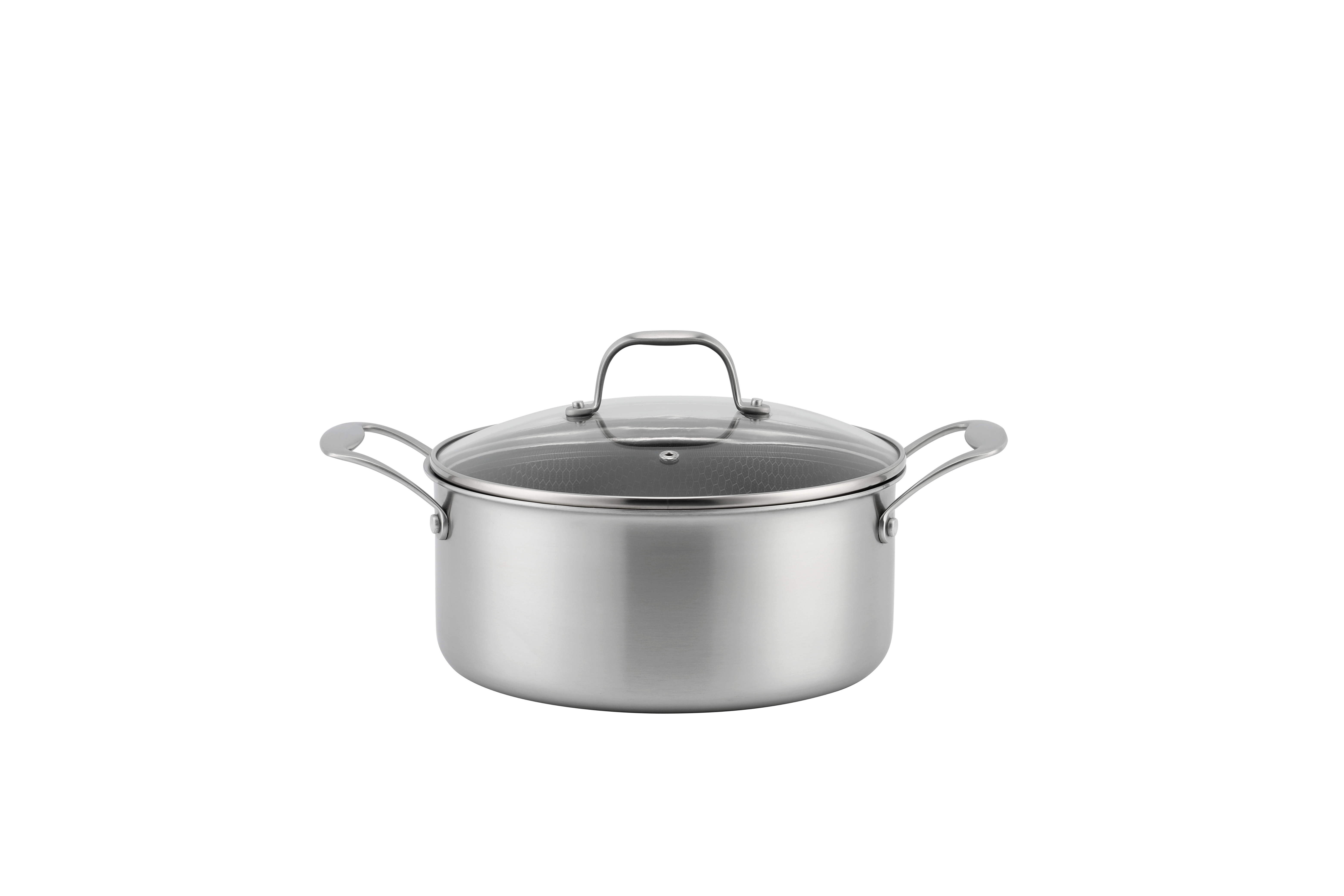 6 Piece High Quality Wholesale 18/10 Triply Stainless Steel 3 Layer Pots And Pans Steamer Set Cookware Set Saucepan Frying Pan