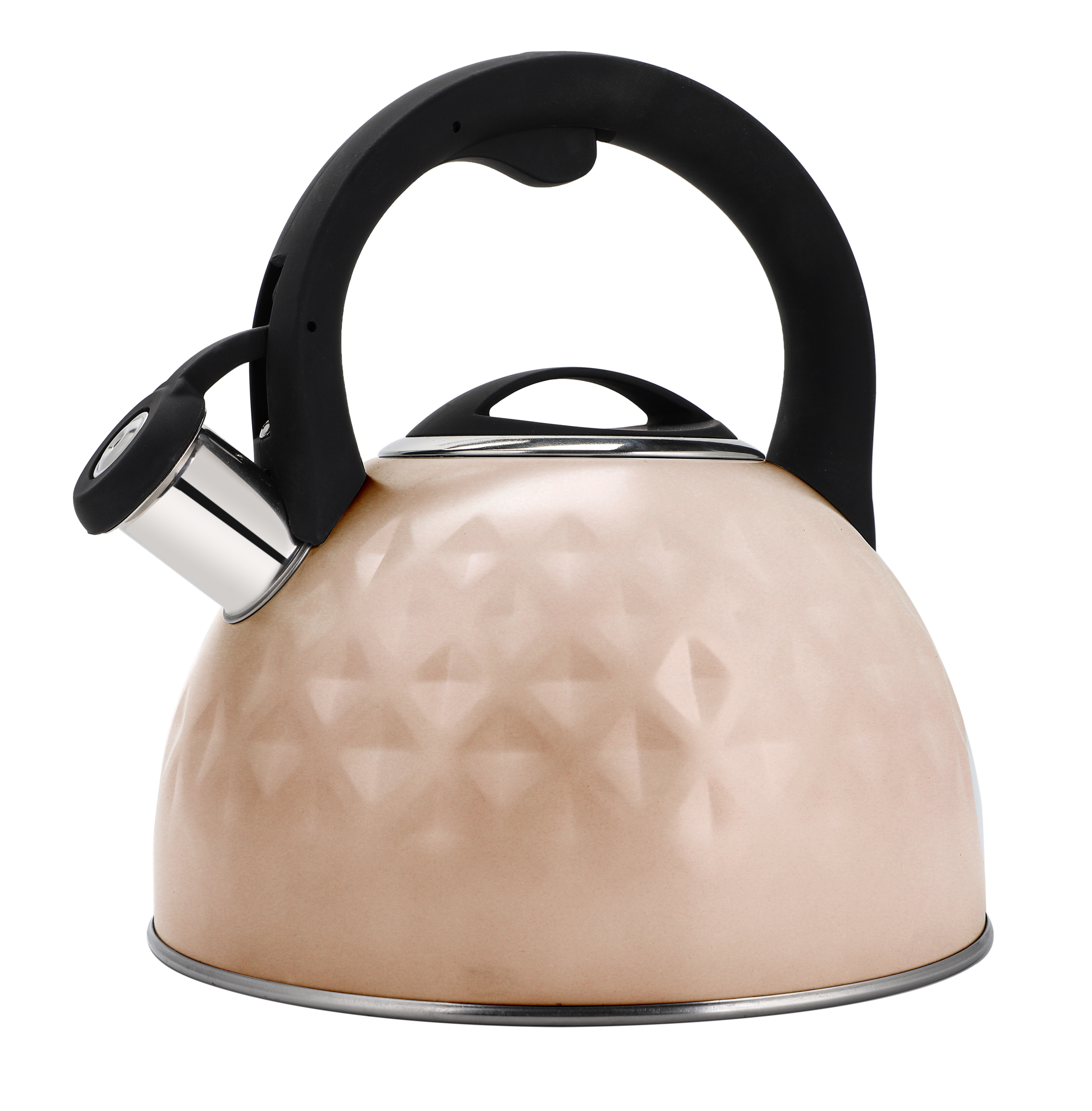 3.0L Stove Top Stainless Steel Tea Pot new Food Grade Polished Custom top seller Whistling Tea Kettle with induction bottom