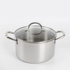 10 Piece High Quality Wholesale 18/10 Triply Stainless Steel 3 Layer Pots And Pans Steamer Set Cookware Set Saucepan Frying Pan