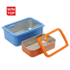 New Design 304 Stainless Steel Fresh-keeping Lunch Box Glass Cover Leak-proof Heating Food Grade Microwave Sealed Box