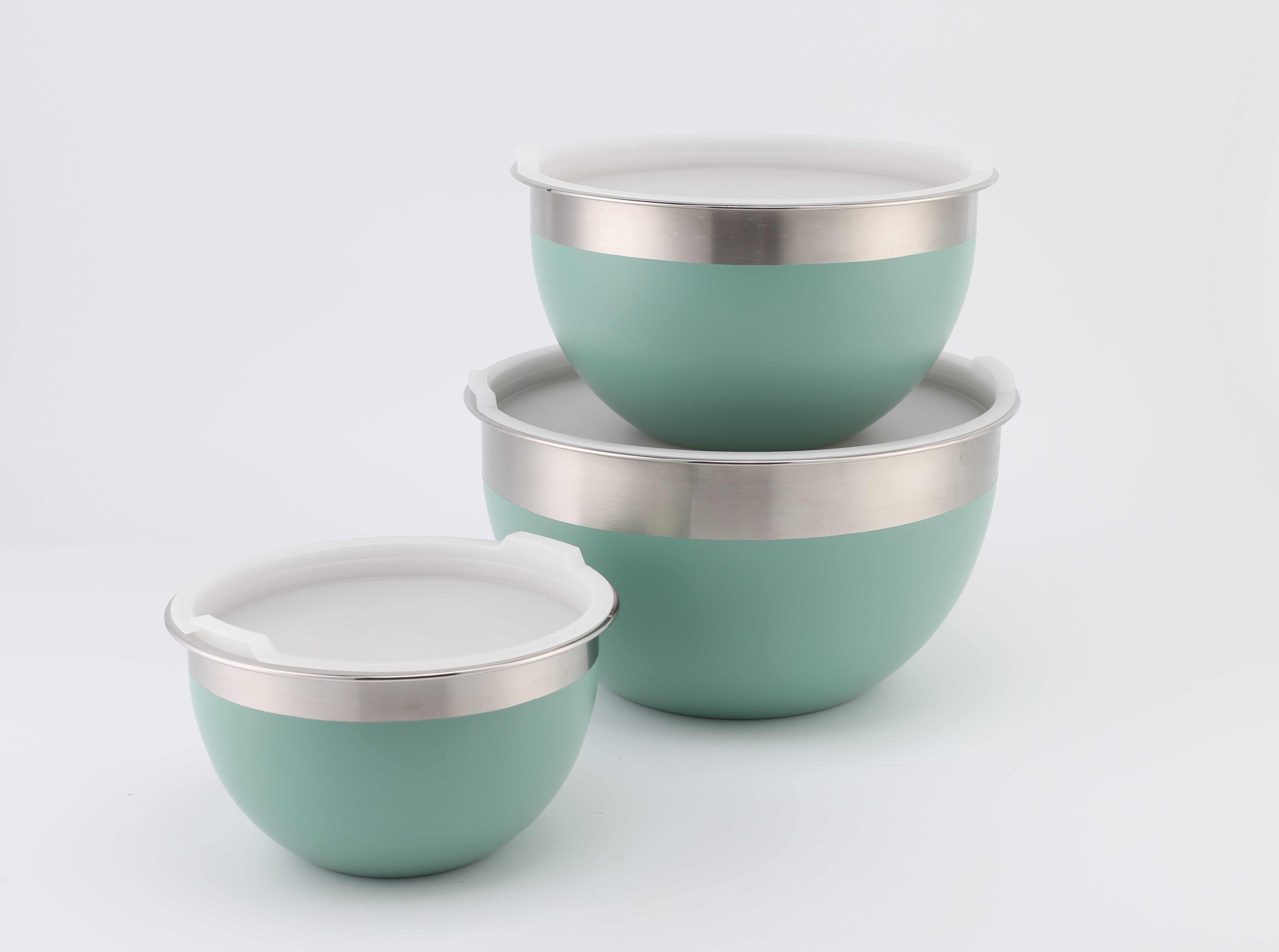 Stainless Steel Mixing Bowl Set With Lid