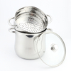 Factory Custom Kitchen Stainless Steel Soup Steamer Pot Set With Glass Lid Stainless Steel Cooking Pot Set Cookware Sets