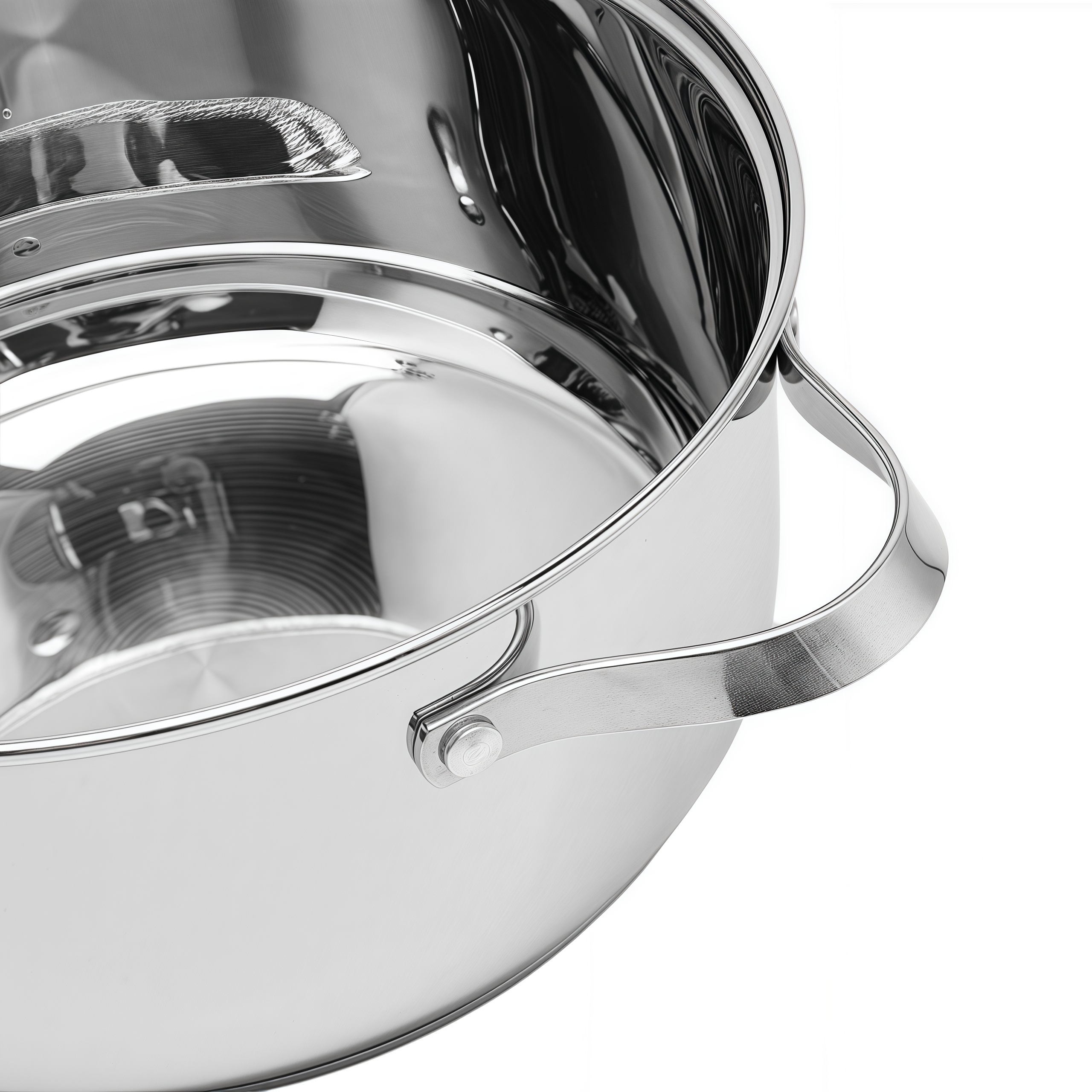 Factory Direct Sales Multi-purpose 2 Layers Steam Pot Stainless Steel Steam Cooker with Steamer Basket and Tempered Glass Lid