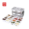 Factory Wholesale Fresh Food Storage Box Set with Compartments for Refrigerator Food Sealed Fresh Keeping Container with Timer