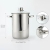 Asparagus Steamer Pot with Mesh Basket-3 Quart Stainless Steel Vegetable Cooker with Tempered Glass Lid