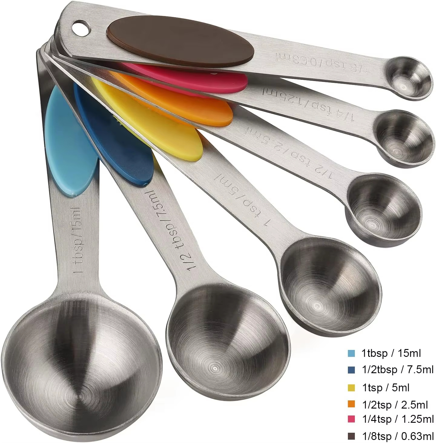 Stainless Steel Magnetic Coffee Measuring Scoop Cups and Spoons Set