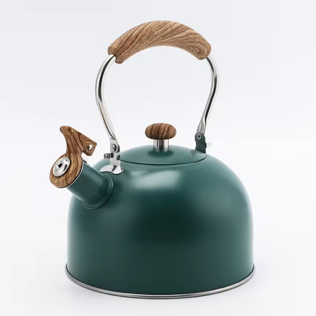 Hot Selling 2.6QT Custom Stainless Steel Whistling Tea Kettle High Quality 2.5L for Stove Top Modern Design Metal Tea Pot