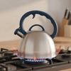 Factory Wholesale 1.5L Whistling Tea Kettle Tea Pot Customized Color Stainless Steel Hot Water Teapot for ALL Stovetop
