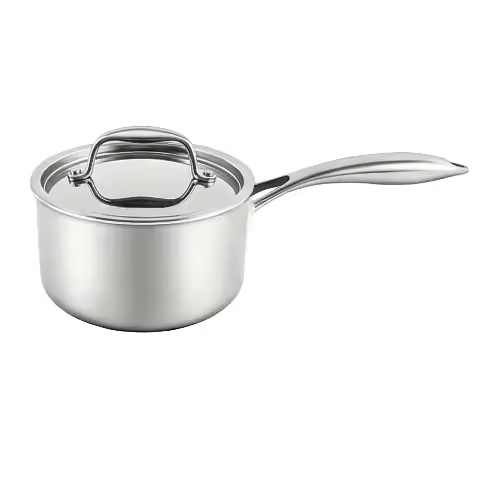 Modern Stainless Steel 10-Piece Cooking Pot Set Eco-Friendly Oven Safe Induction Bottom Tempered Glass Lid Metal Pans Efficient