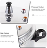 Factory Small Aluminum Alloy Pressure Cooker with Magnetic Bottom 3L 4L 5L 7L 9L 11L 13L 17L Sizes for Gas and Induction Cooker