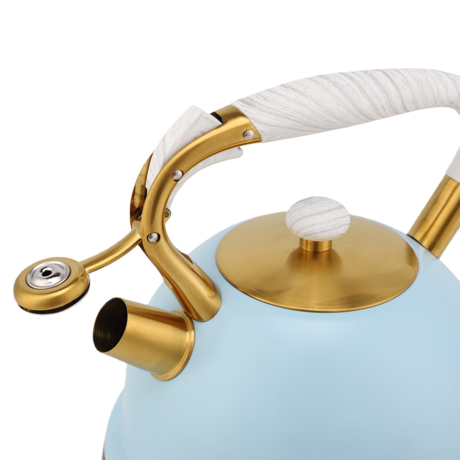 Factory Wholesale 3L Whistling Tea Kettle Tea Pot Customized Color Stainless Steel Hot Water for ALL Stovetop
