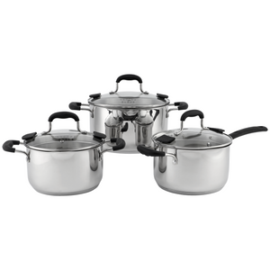 Factory New Arrival Stainless Steel Cookware Set with Handle Cooking Pots Brazed Bottom Cookware Set Casserole Soup & Stock Pots With Lids